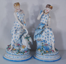 Load image into Gallery viewer, A Pair of French Old Paris Porcelain Sculptures
