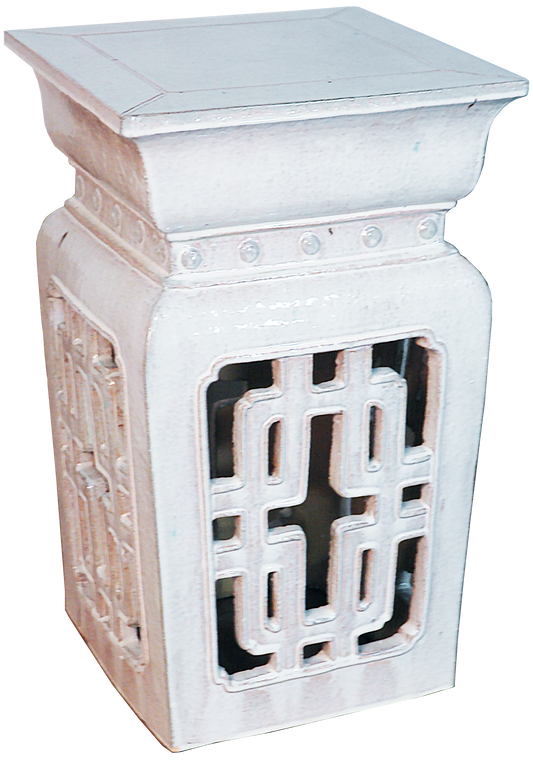 Tall Square Garden Stool