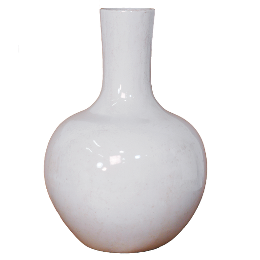 White Globe Vase