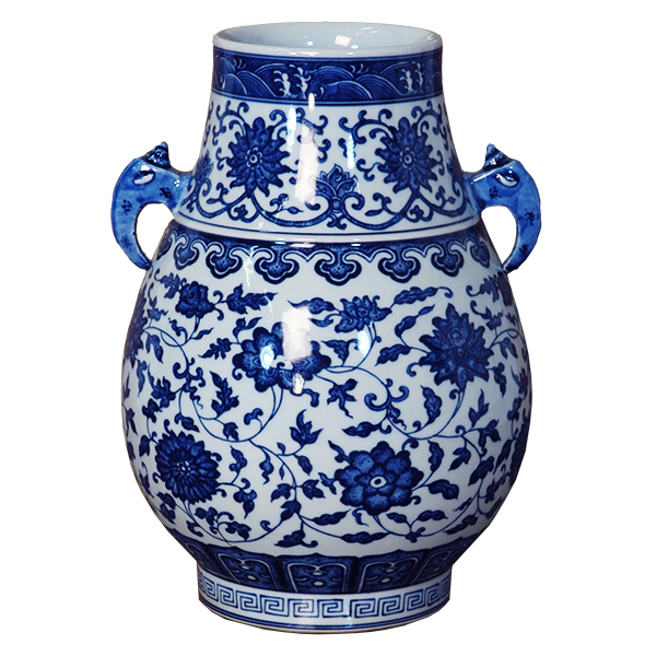 Lotus Design Double Ear Vase