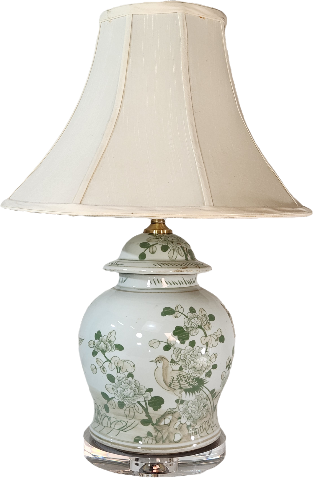 White & Green General's Jar