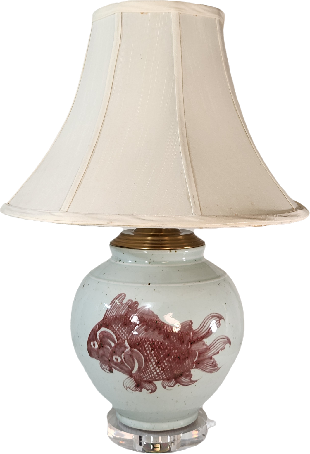 Beige Short Vase Lamp