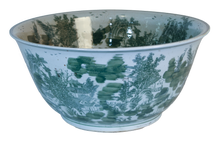 Load image into Gallery viewer, Green Village Scenery Bowl Basin