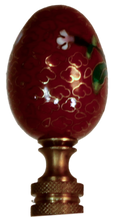 Load image into Gallery viewer, Iron Red Orchid Flower Cloisonne Enamel Finial