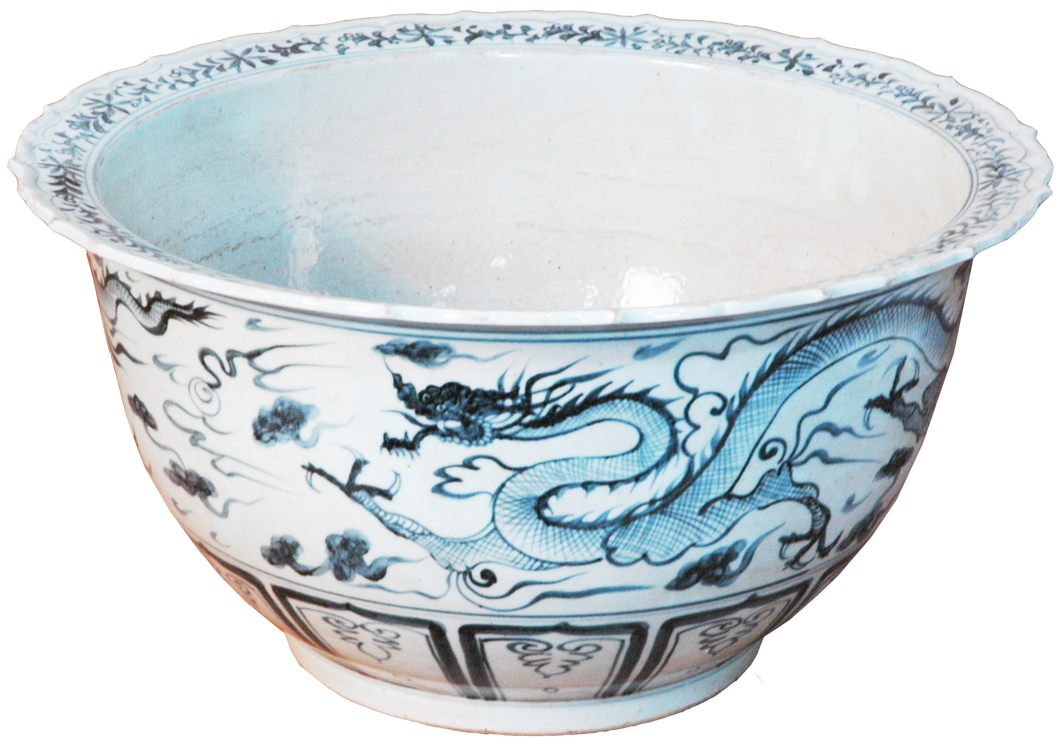 Foliate Rim Dragon Bowl