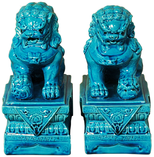 Turquoise Foo Dog