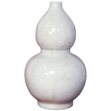 Load image into Gallery viewer, White Double Gourd Vase