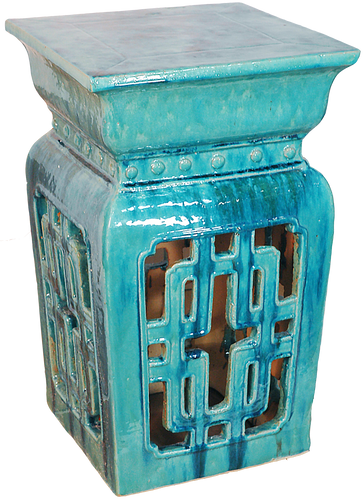 Tall Square Garden Stool