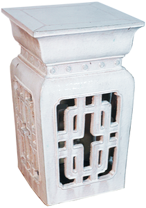 Tall Square Garden Stool