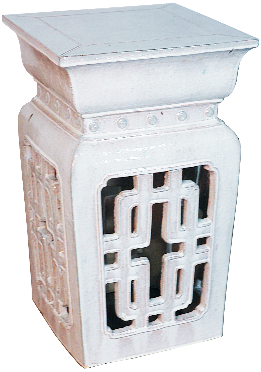Tall Square Garden Stool