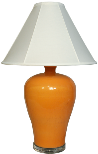 Orange Meiping Vase Lamp