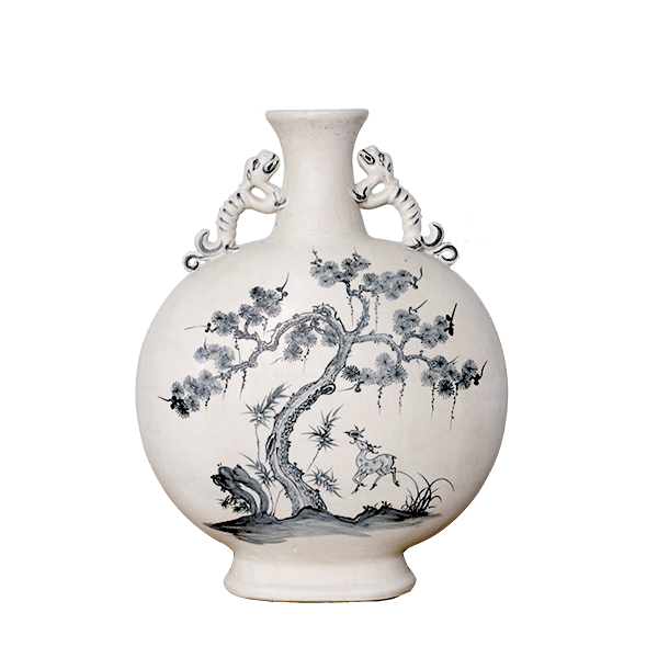 Pine Tree Reclining Vase