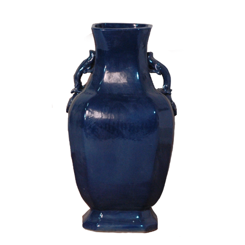 Navy Rectangular Vase