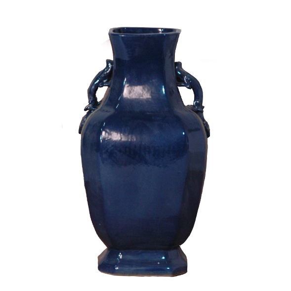 Navy Rectangular Vase