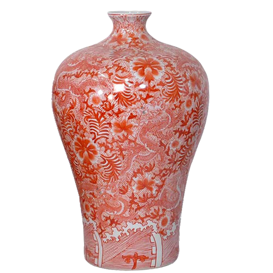 Vitriol Red Meiping Vase