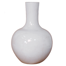 Load image into Gallery viewer, White Globe Vase