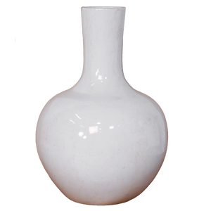 White Globe Vase