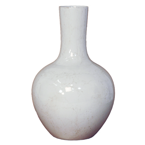White Globe Vase