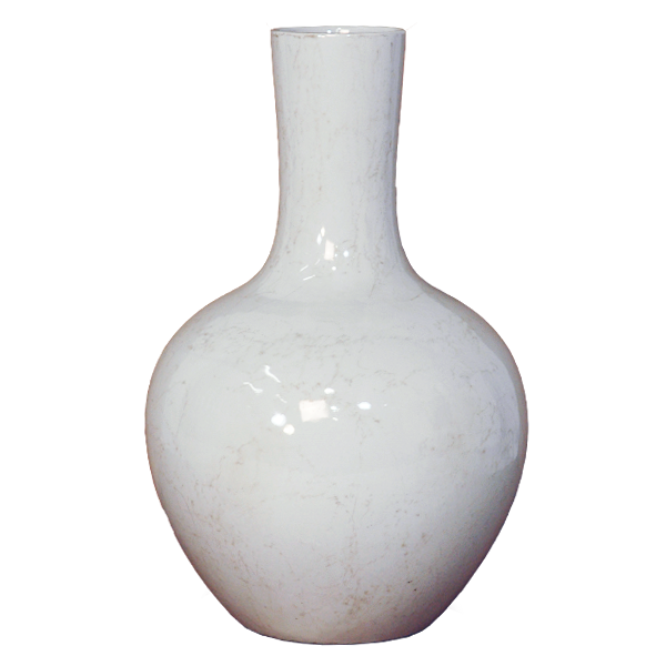 White Globe Vase