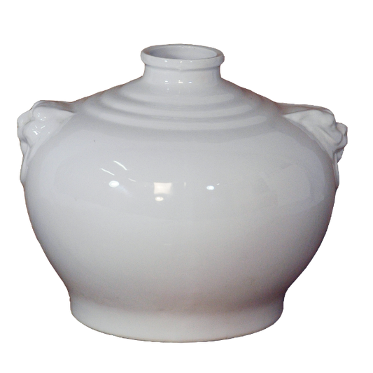White Round Table Vase