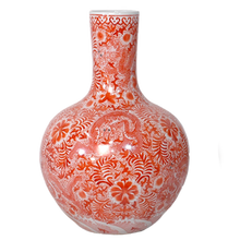Load image into Gallery viewer, Vitriol Red Globe Vase