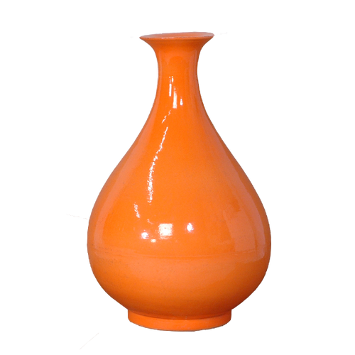 Orange Yuhuchun Vase