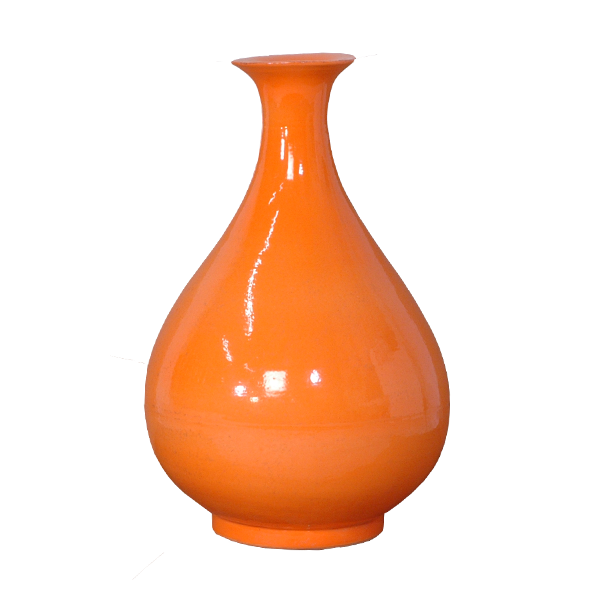 Orange Yuhuchun Vase