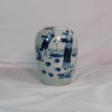 Load image into Gallery viewer, Antique Green Decal Blue Mellon Jars