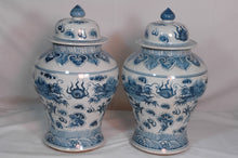 Load image into Gallery viewer, Vases with Blue Decal