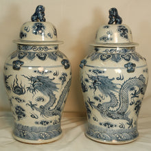 Load image into Gallery viewer, Vases with Blue Dragon Decal