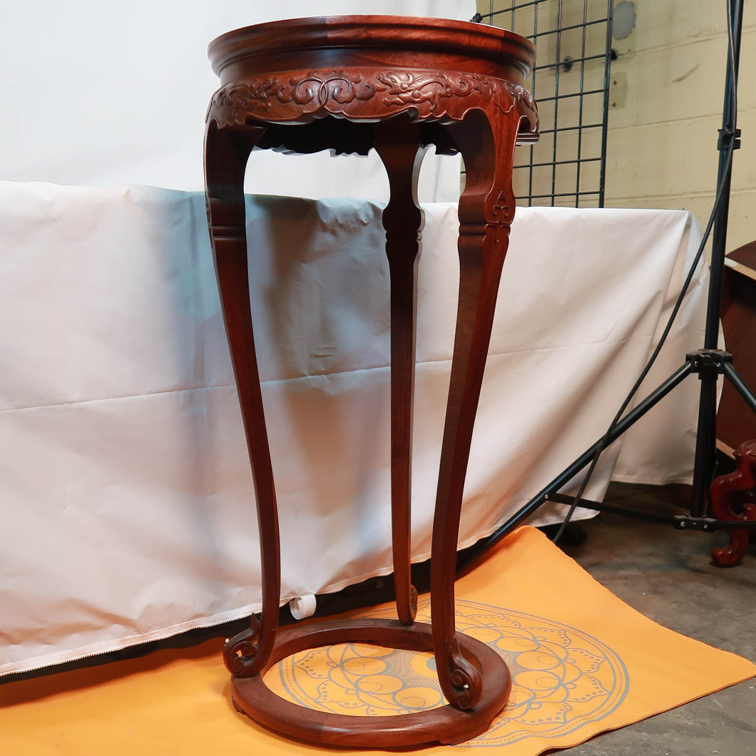 Hardwood Stand with Cloisonne Insert