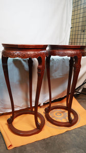 Hardwood Stand with Cloisonne Insert