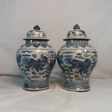 Load image into Gallery viewer, Vases with Blue Decal