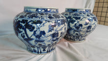 Load image into Gallery viewer, Blue and White Vase with Decal (3 Designs)