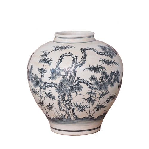 Pine Bamboo and Plum Jar