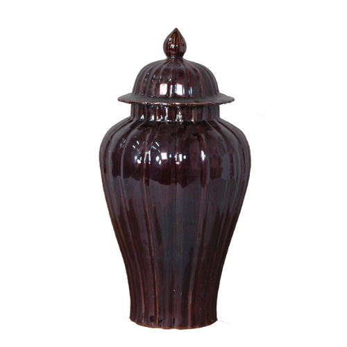 Brown Covered Jar