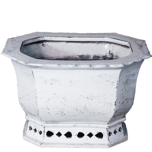 Foliate Rim Square Planter